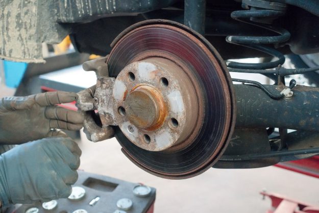 Rust on brake discs